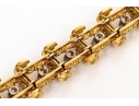 18k Yellow Gold Stunning Vintage Diamond Set Rope Motif Bracelet, App. 2.38 TCW