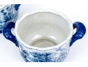 Pair Of Decorative Chinese Export Style Blue And White Twin Handled Wine Coolers