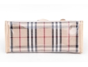 Burberry Nova Check Two Piece Vinyl And Canvas Tote Bag With Umbrella
