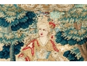 Two Accent Pillows, Including An 18th C. Tapestry Fragment Embroidered Onto A Later Needlepoint Pillow