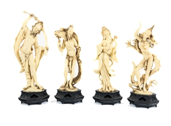 Fontanini Asian Resin Sculptures Made In Italy