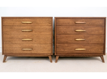 Pair Of Heritage Henredon Mid Century Modern Dressers