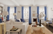 The living room of a well appointed East 57th Street NYC estate of Lisa Burns   | BRG