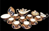 Spectacular 18th C. English Porcelain Tea Service  | BRG
